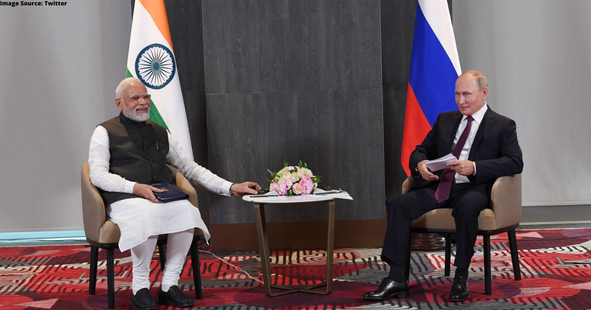 PM Modi advising Putin of 